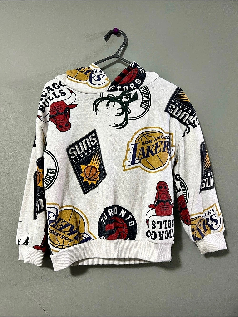 Kids Basketball Print Sweatshirt Jogger Set 2T-3T